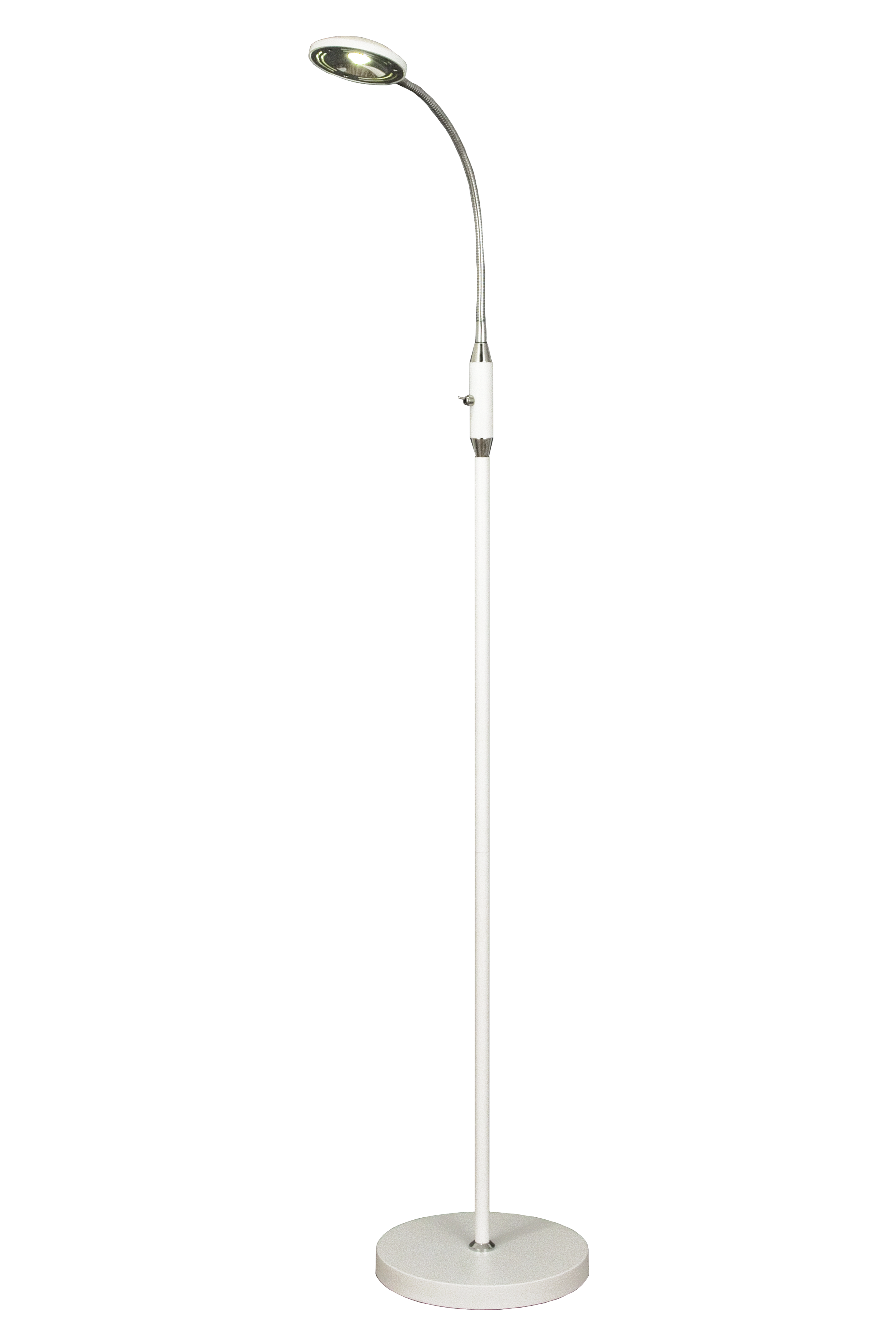 HERO golvlampa.vit/krom - Aneta Lighting