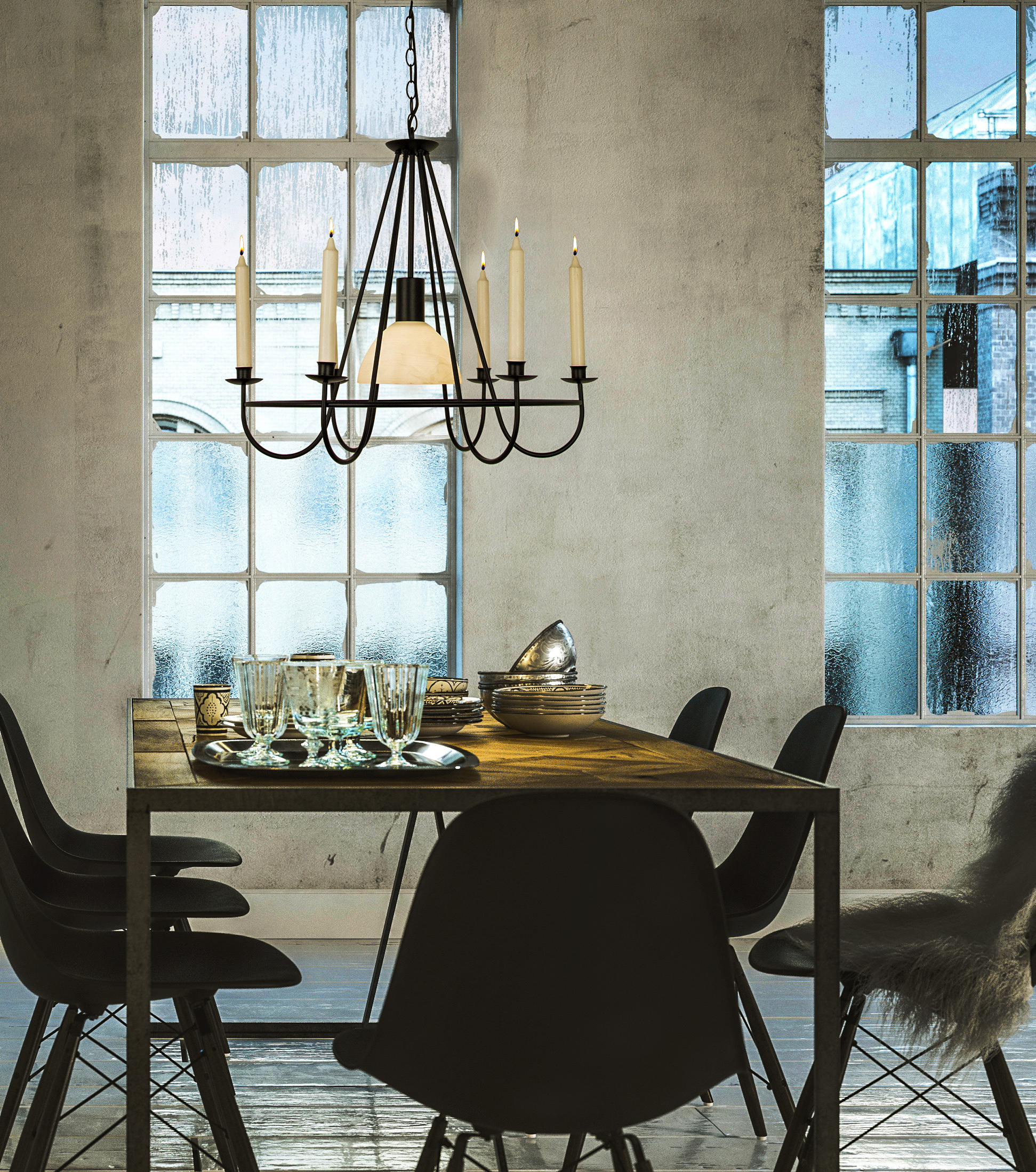 KRONOBERG takkrona, svart - Aneta Lighting - 2