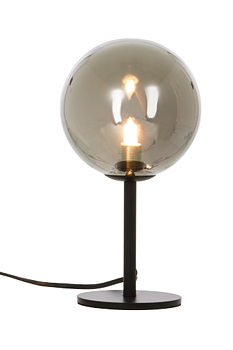 MOLEKYL bordlampa 1, svart/rök - Aneta Lighting