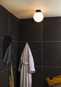 LIDO plafond bad, svart/vit - Aneta Lighting