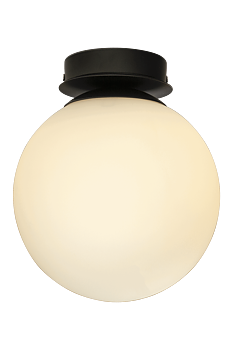 LIDO plafond bad, svart/vit - Aneta Lighting