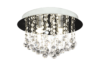 MADELENE plafond 35cm, krom - Aneta Lighting