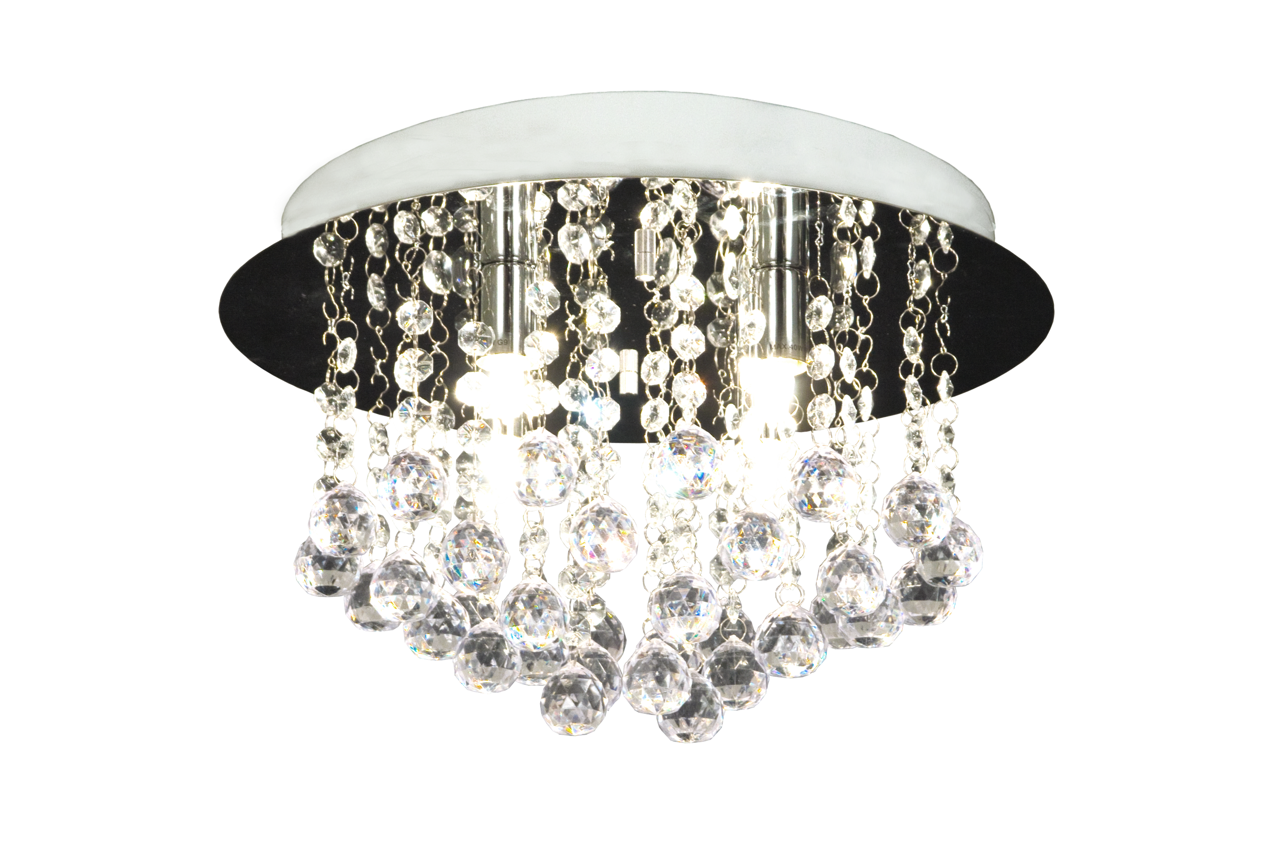 MADELENE plafond 35cm, krom - Aneta Lighting