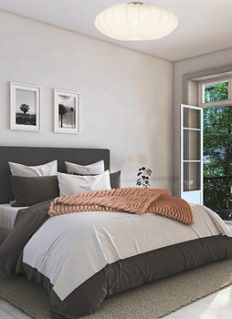 MAMSELL plafond 65 cm, vit - Aneta Lighting