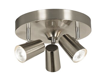 PILOT takspot, rund 3 stål - Aneta Lighting