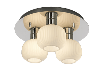 MESSINA plafond bad, krom/vit - Aneta Lighting