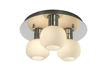 MESSINA plafond bad, krom/vit - Aneta Lighting