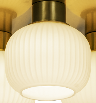 MESSINA plafond bad, matt mässing - Aneta Lighting