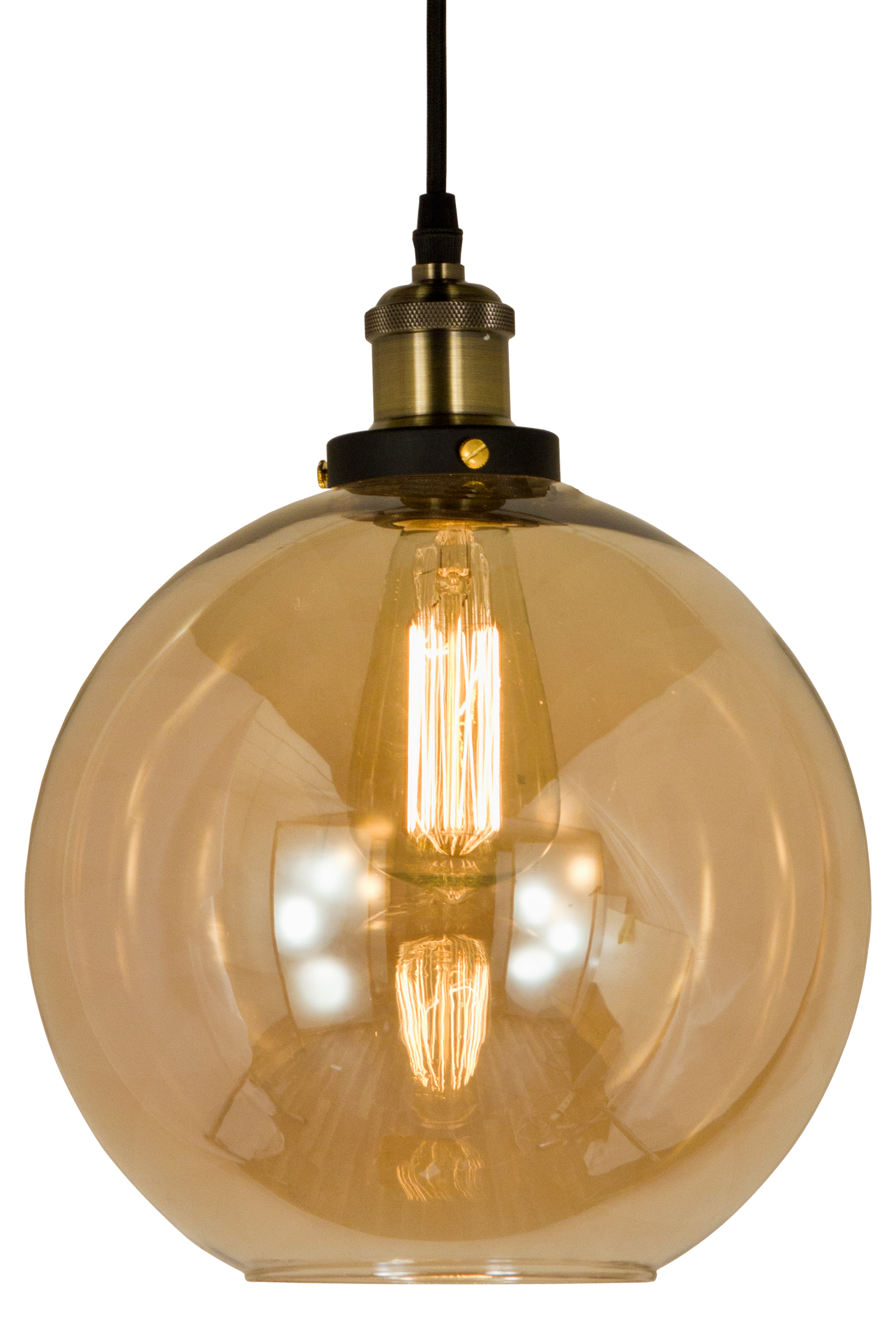 BEATRICE taklampa, antik/amber - Aneta Lighting
