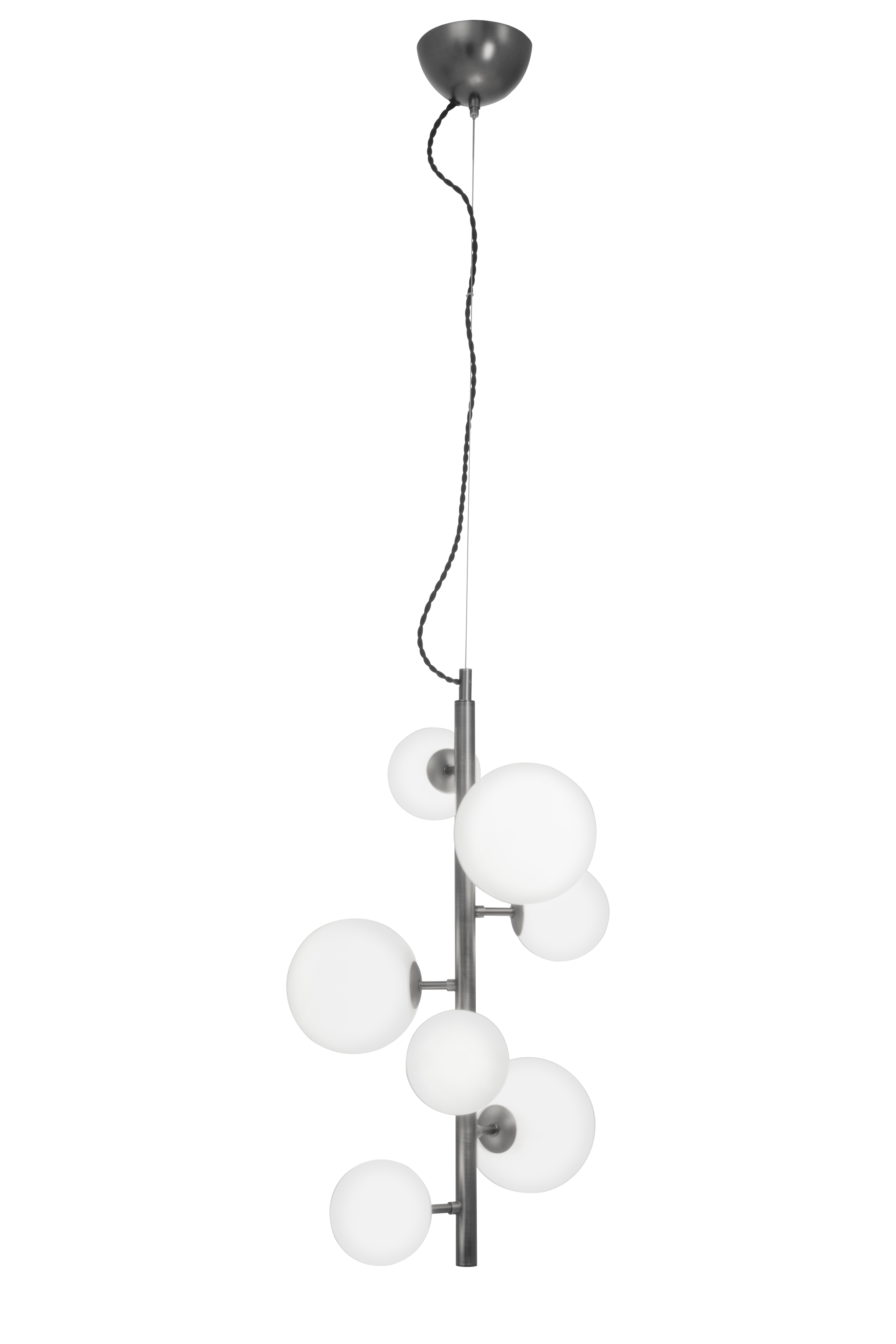MOLEKYL taklampa lodrät, tenn/vit - Aneta Lighting - 5