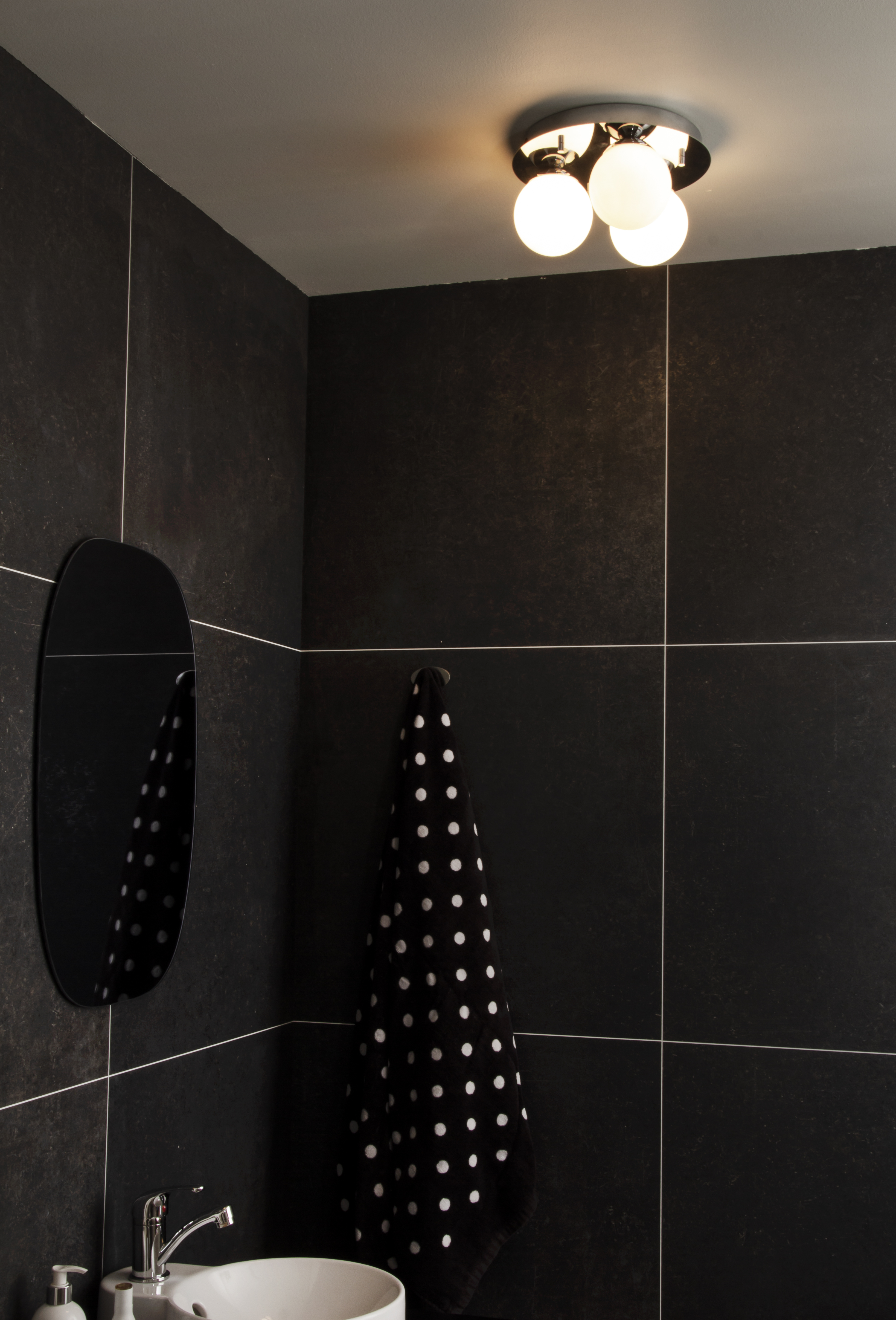 NICOSIA plafond 3:a bad, krom - Aneta Lighting - 2
