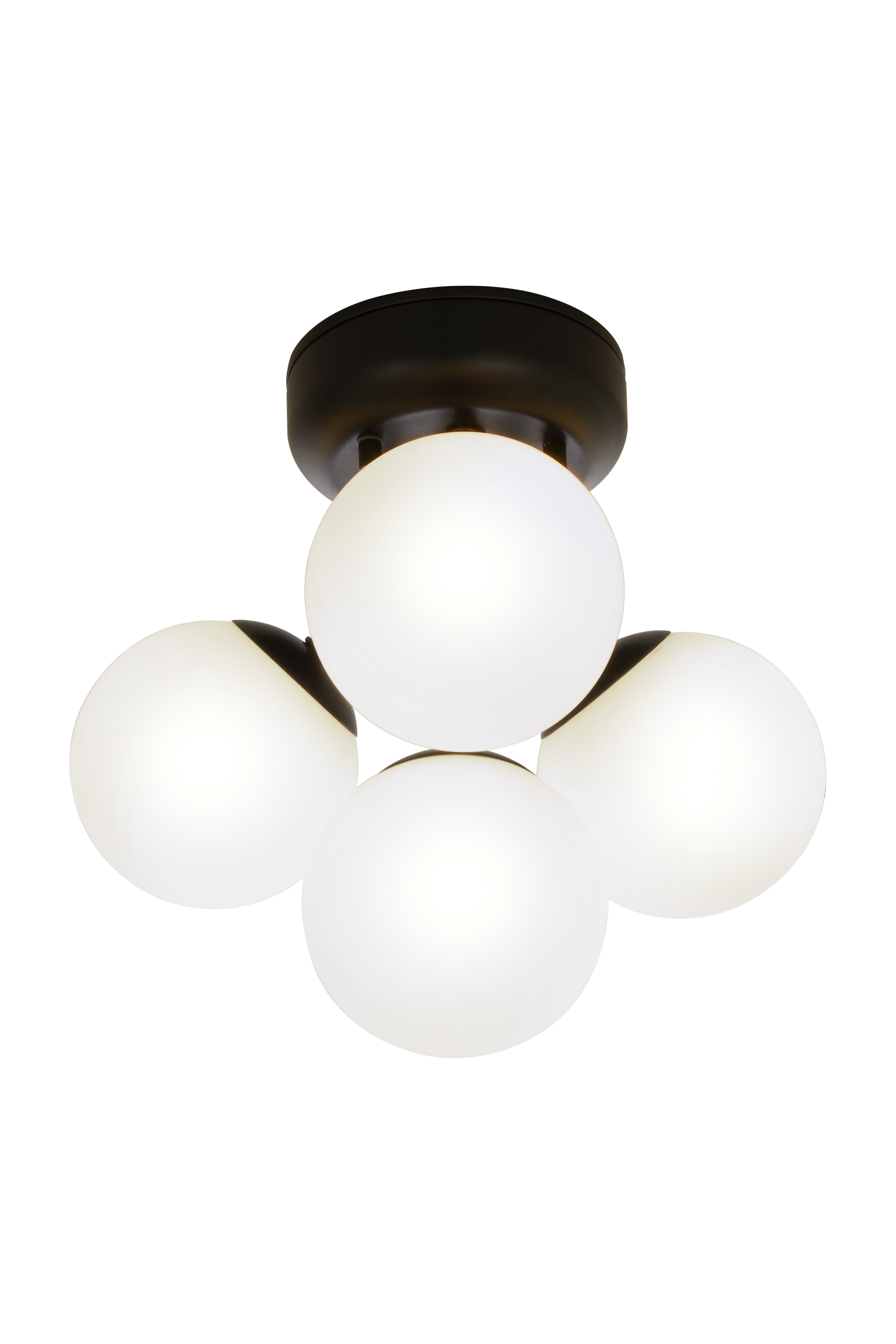 NICOSIA plafond bad 4:a, svart - Aneta Lighting