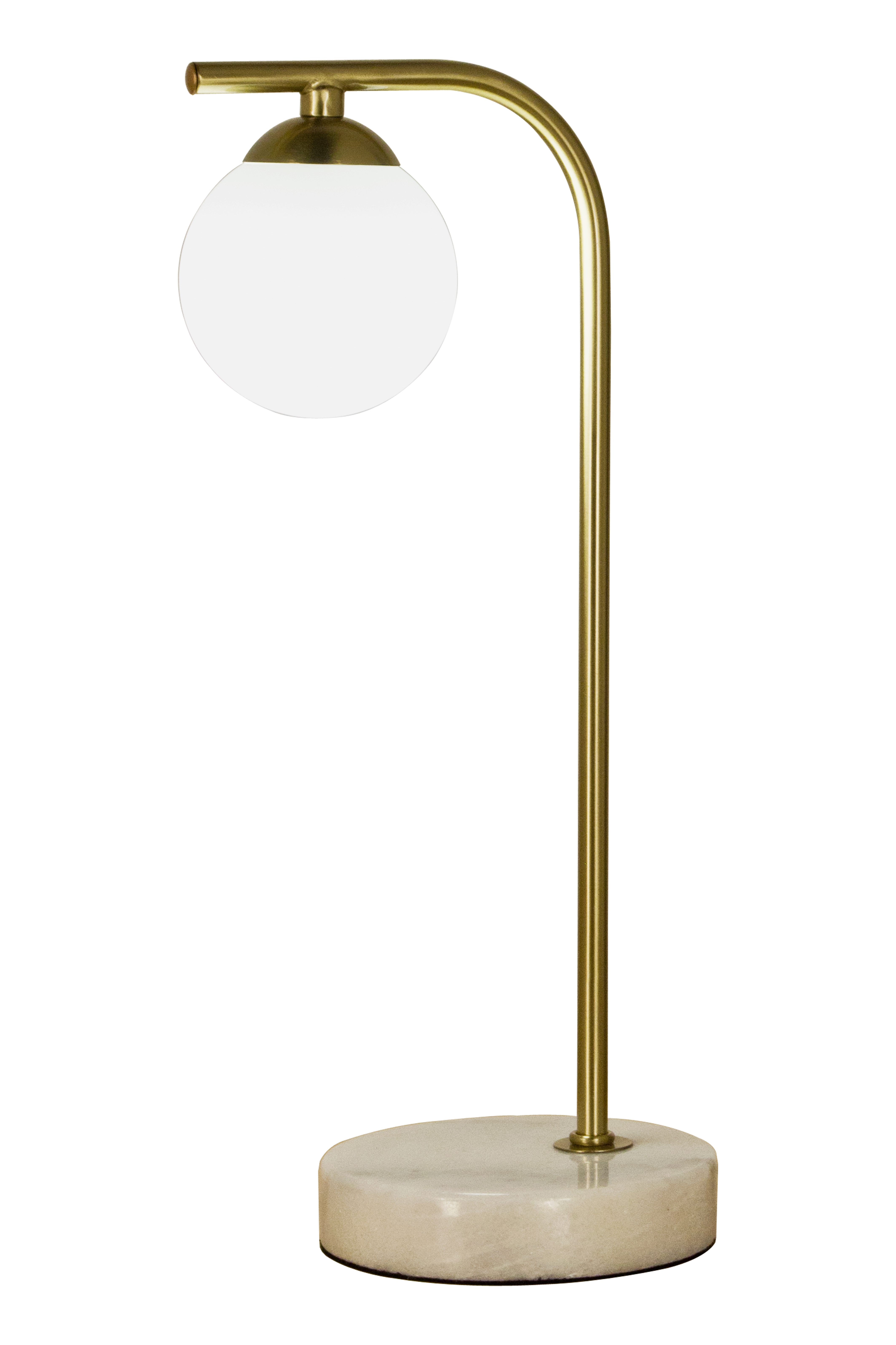 ORFEUS bordlampa, matt mässing/marmor - Aneta Lighting