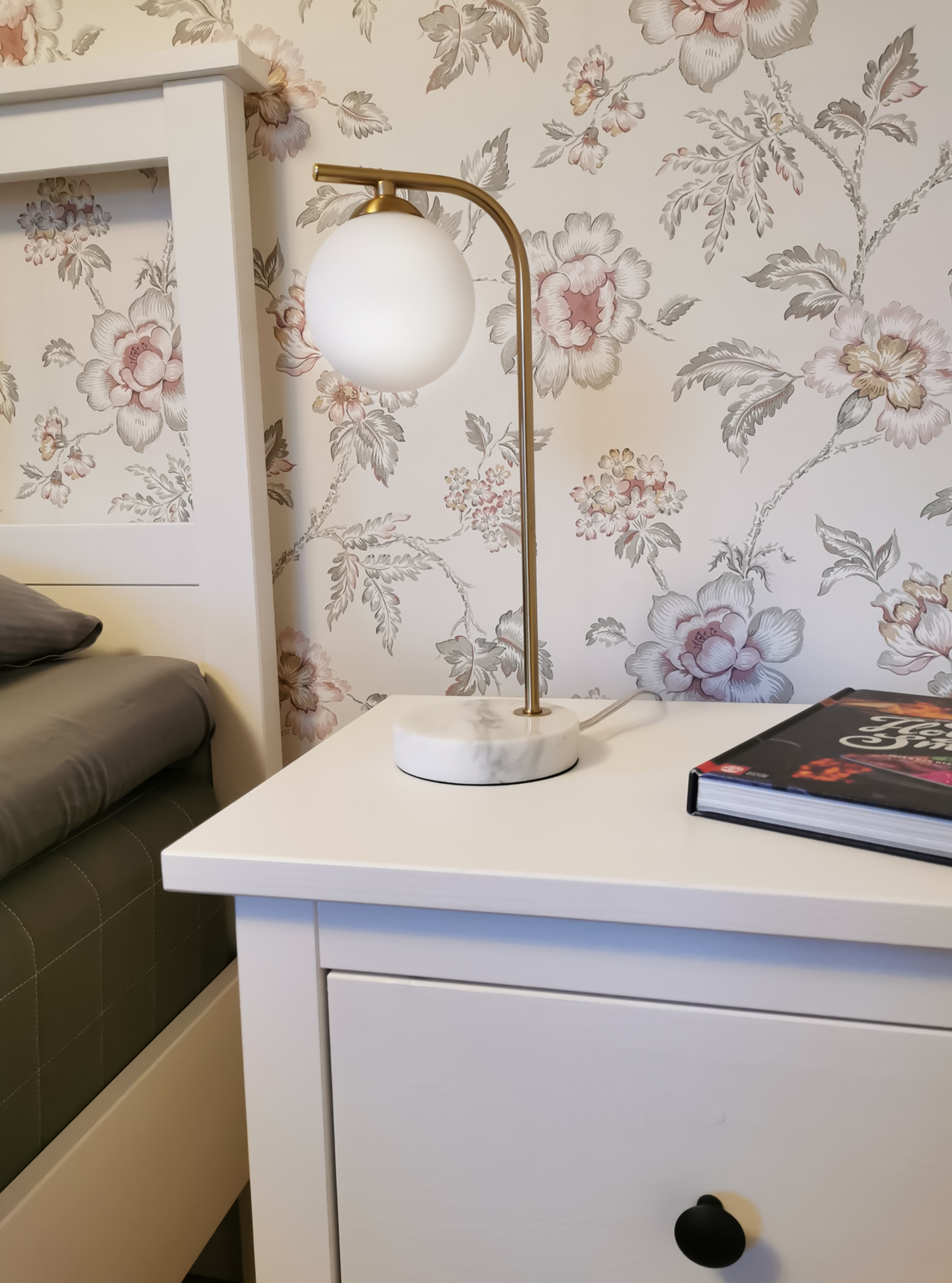 ORFEUS bordlampa, matt mässing/marmor - Aneta Lighting - 2