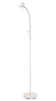 PILOT golvlampa, vit/krom - Aneta Lighting