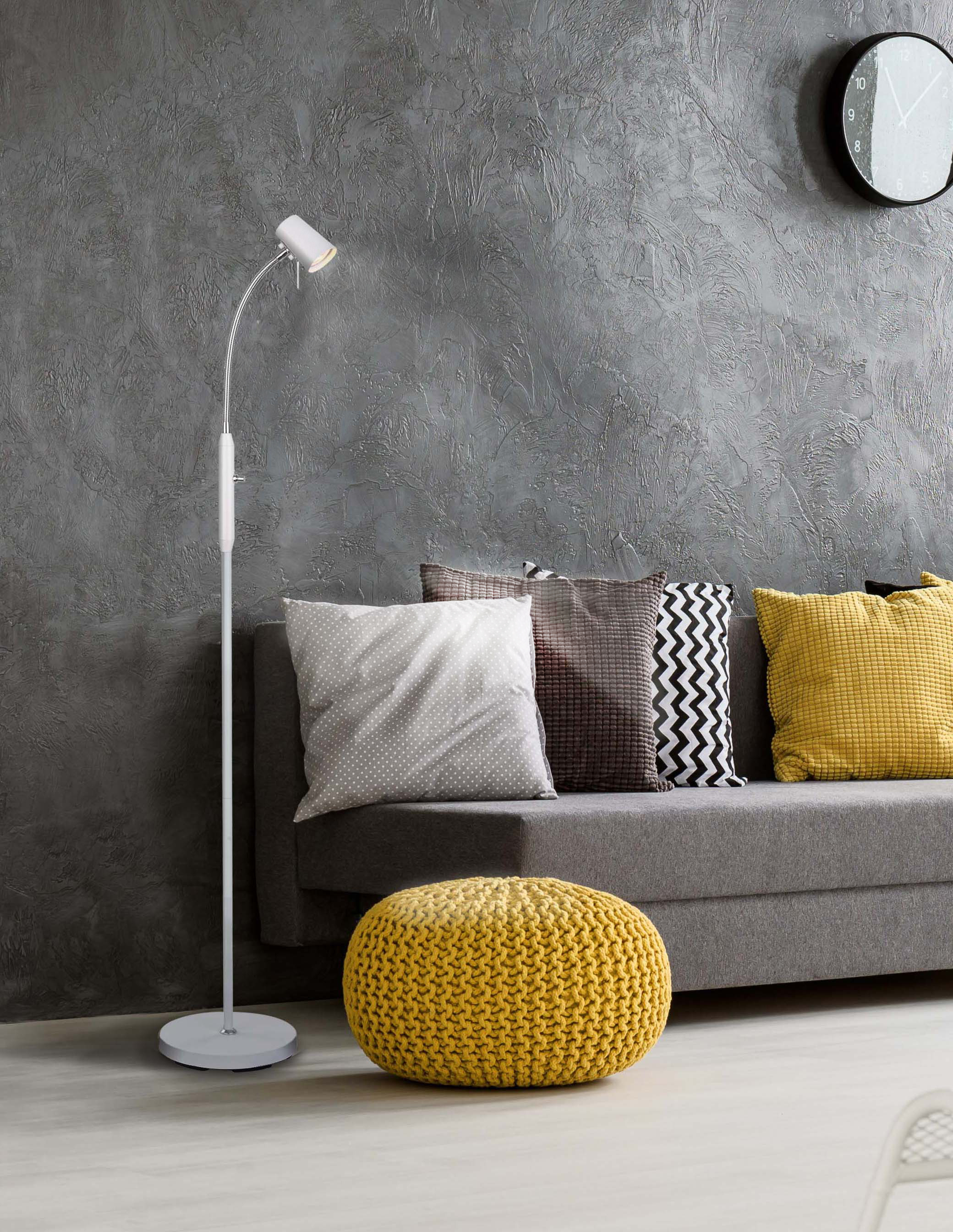 PILOT golvlampa, vit/krom - Aneta Lighting - 3