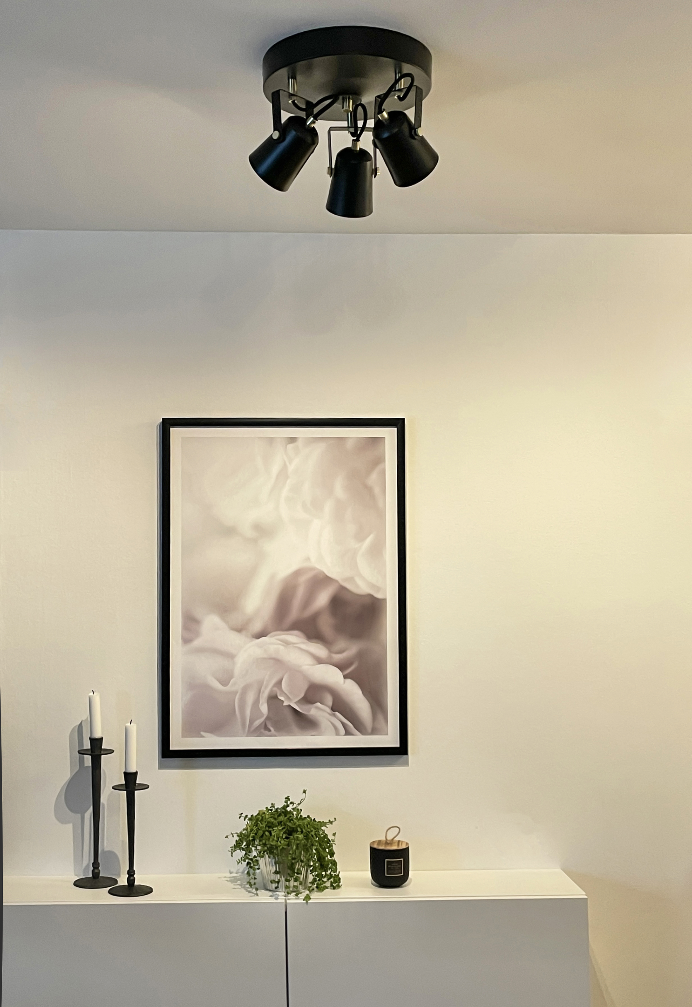 METZ takspot rondell, svart/matt mässing - Aneta Lighting - 3