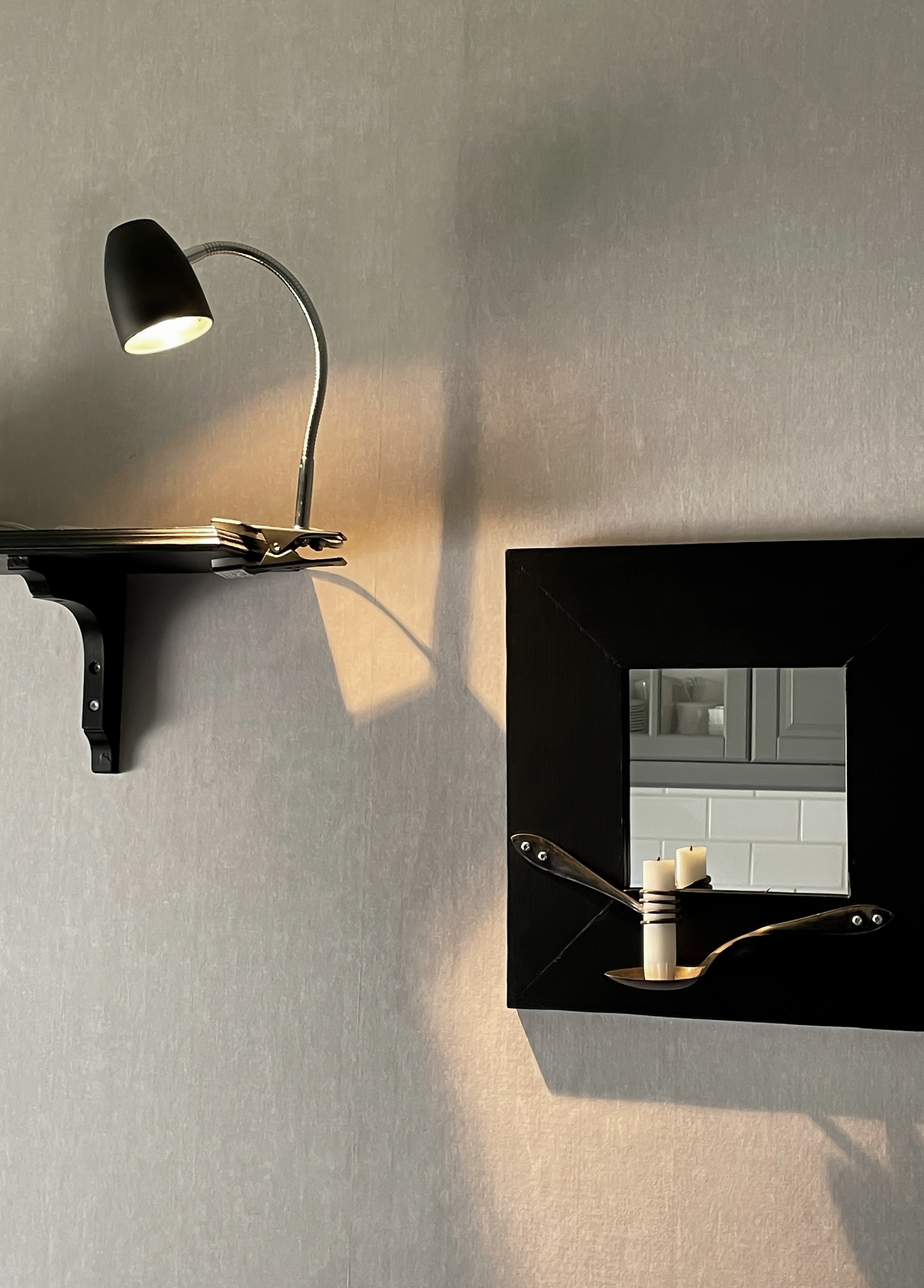 SANDNES klämlampa, svart/krom - Aneta Lighting - 2