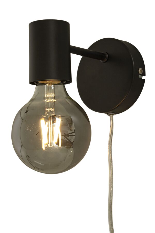 STRICT vägglampa, svart - Aneta Lighting