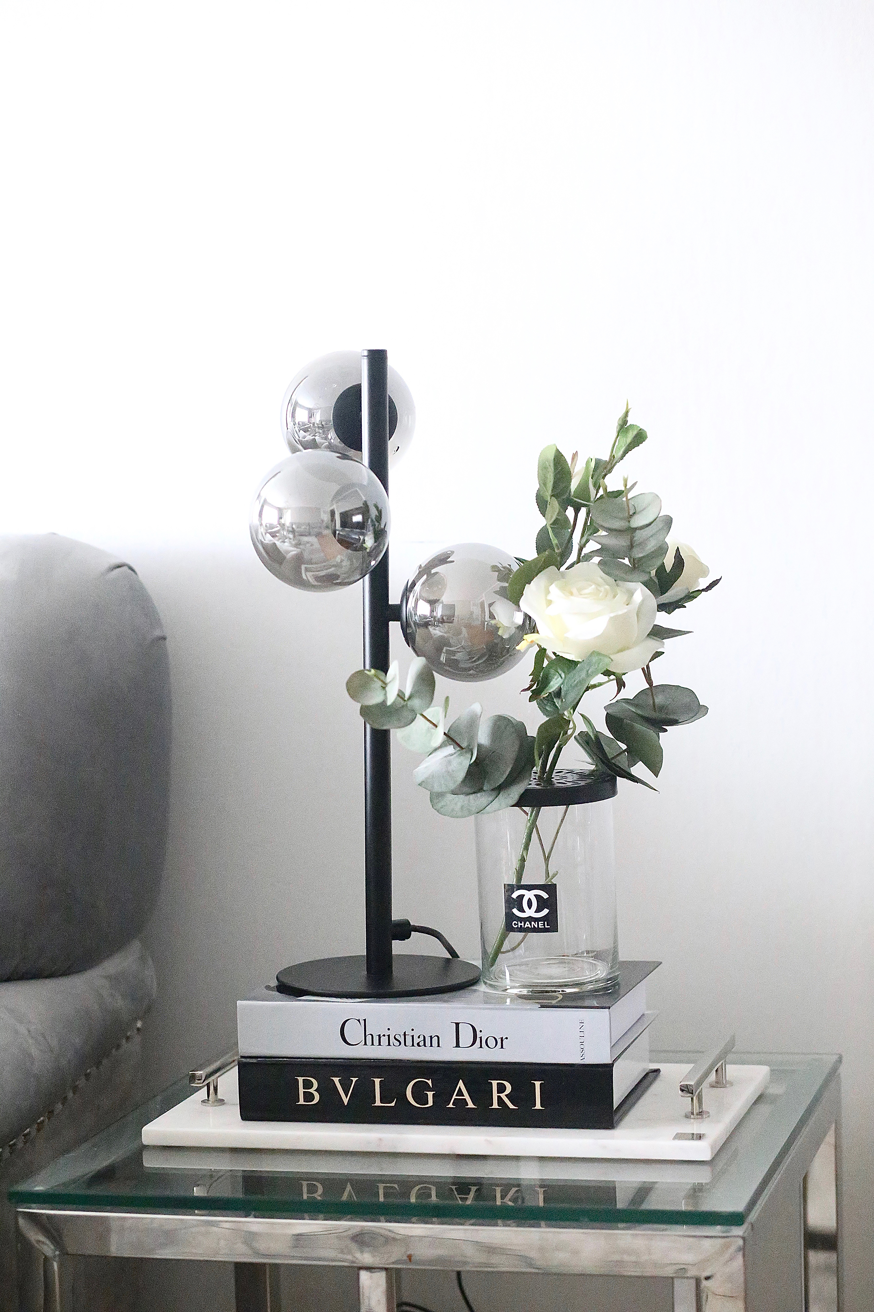 MOLEKYL bordlampa 3a, svart/rök - Aneta Lighting - 3