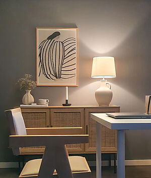 ATHENA bordslampa, naturvit - Aneta Lighting - 6