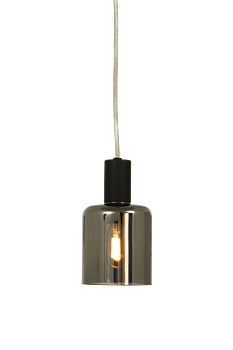 CYLINDER fönsterlampa, svart/rök - Aneta Lighting