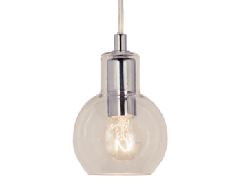 LEAH fönsterlampa, klar/krom - Aneta Lighting