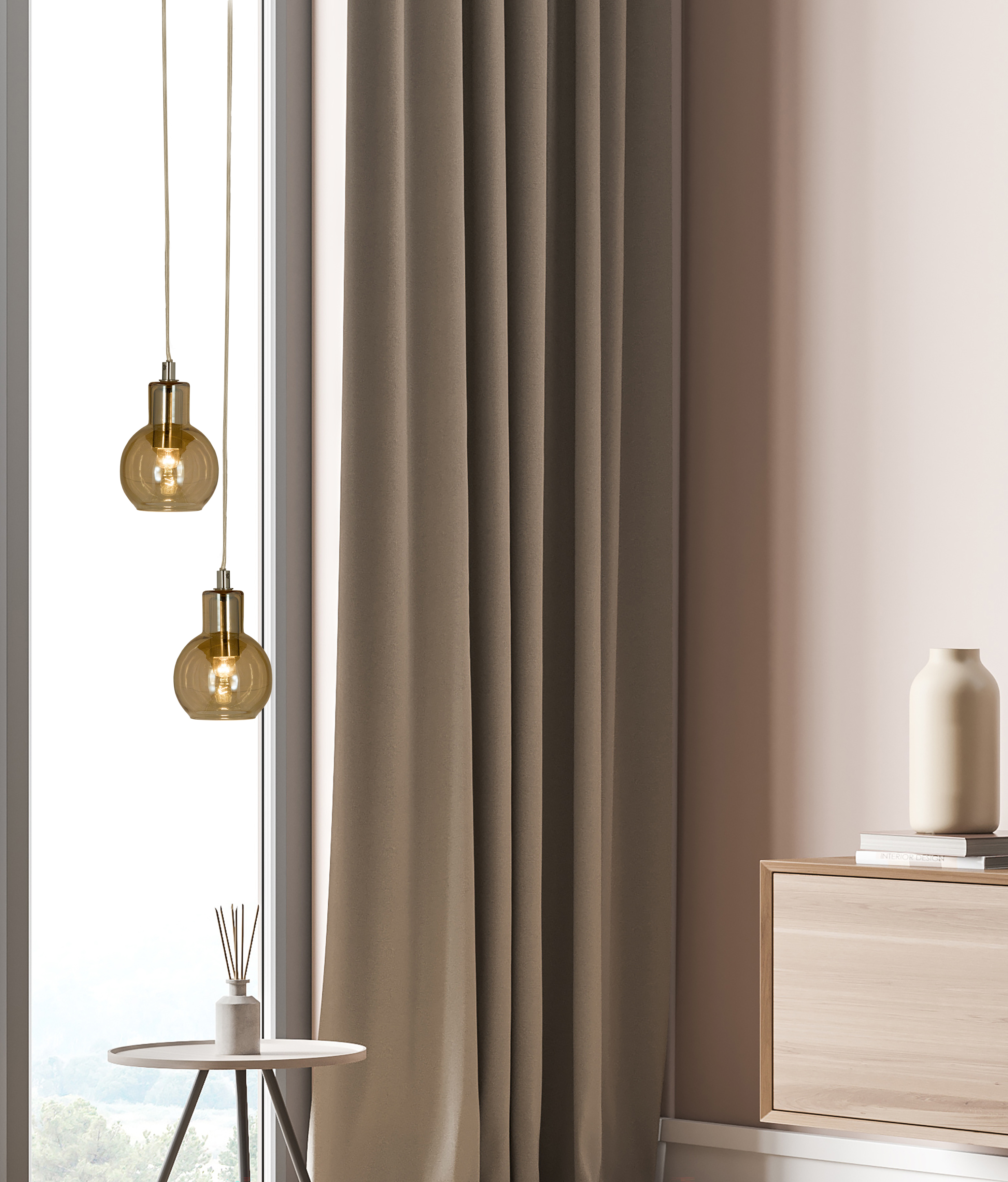 LEAH fönsterlampa, amber - Aneta Lighting - 3