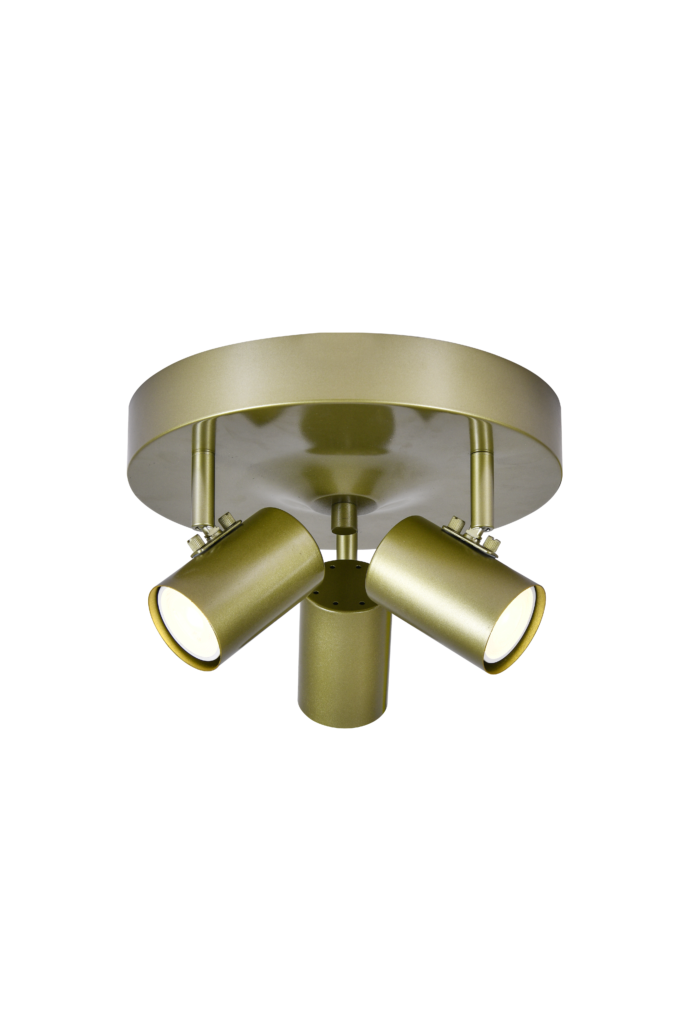 HUGIN takspot 3:a rund antikmålad - Aneta Lighting