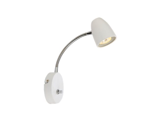 SANDNES vägglampa, vit - Aneta Lighting