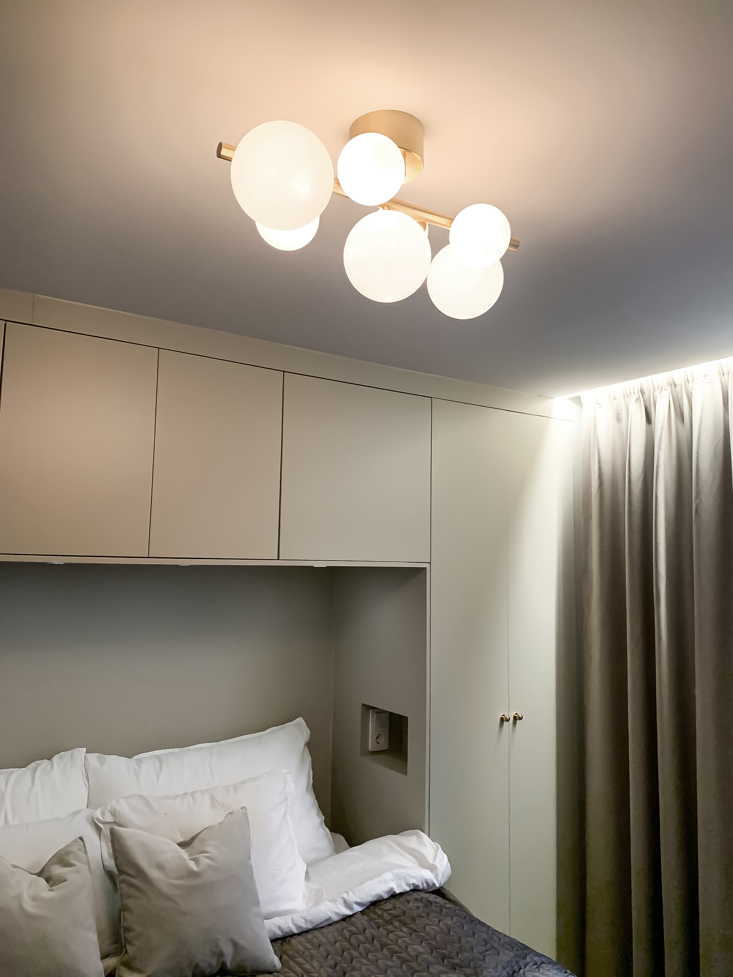 MOLEKYL plafond, matt mässing/vit - Aneta Lighting - 6