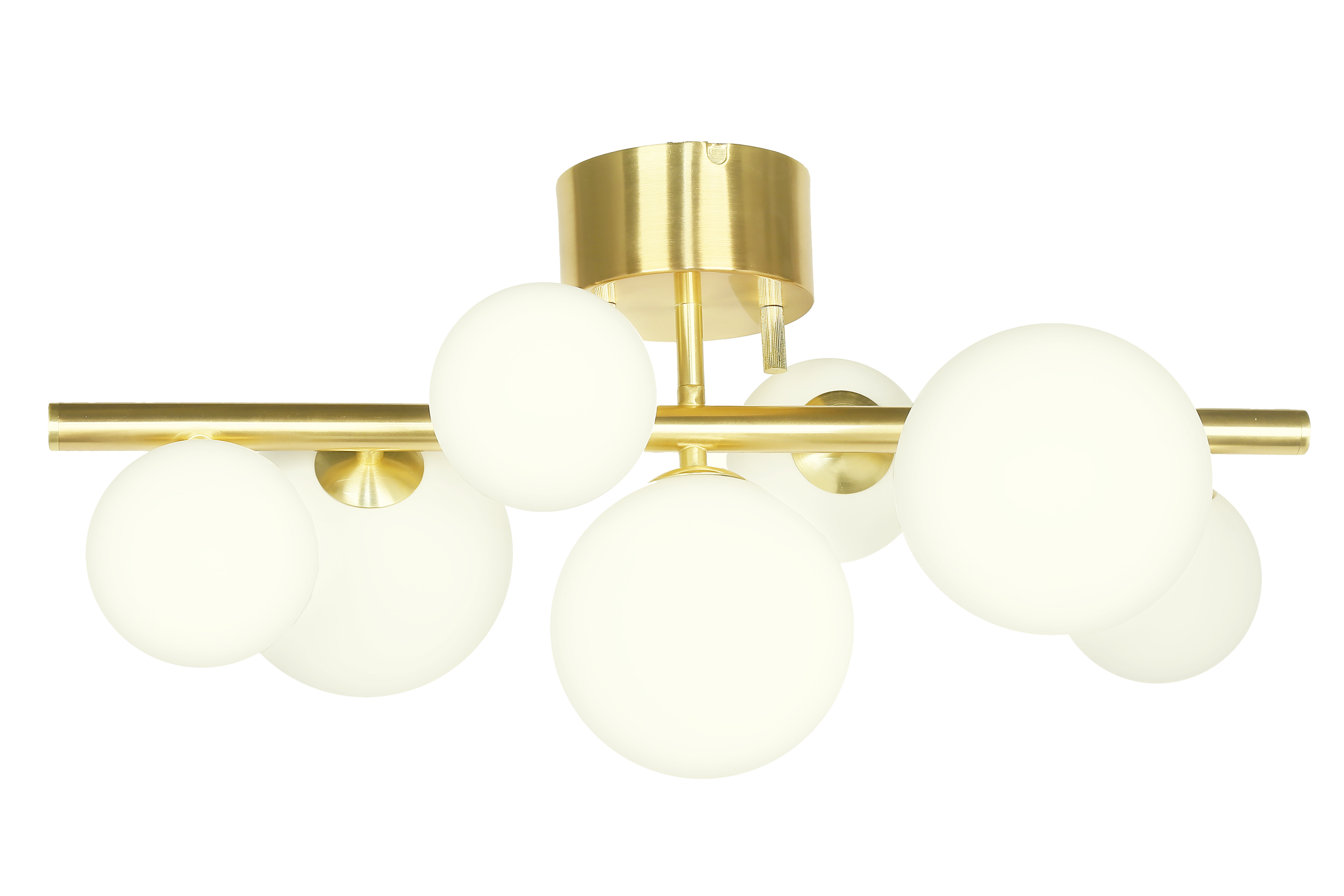 MOLEKYL plafond, matt mässing/vit - Aneta Lighting - 2