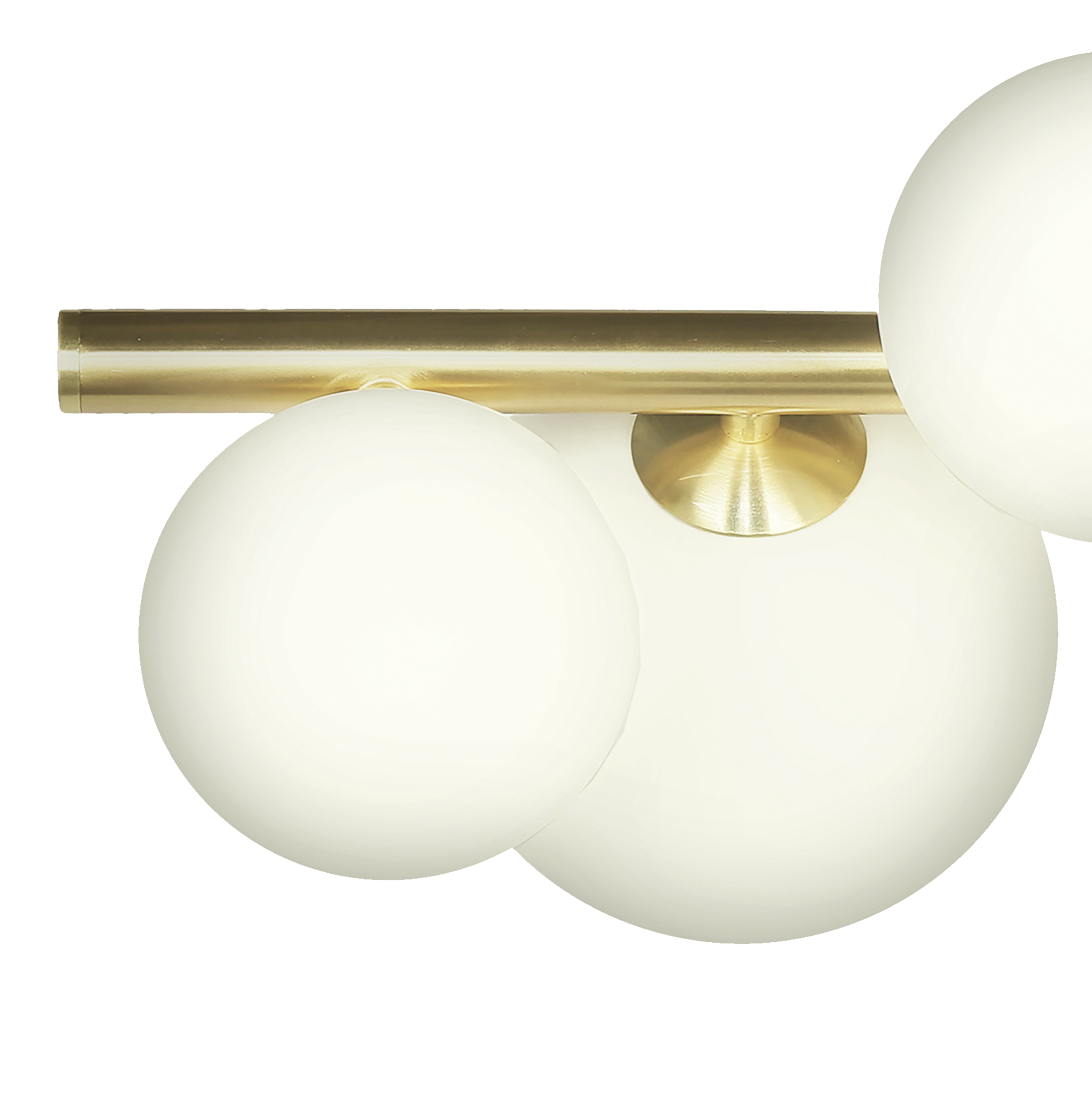 MOLEKYL plafond, matt mässing/vit - Aneta Lighting - 7
