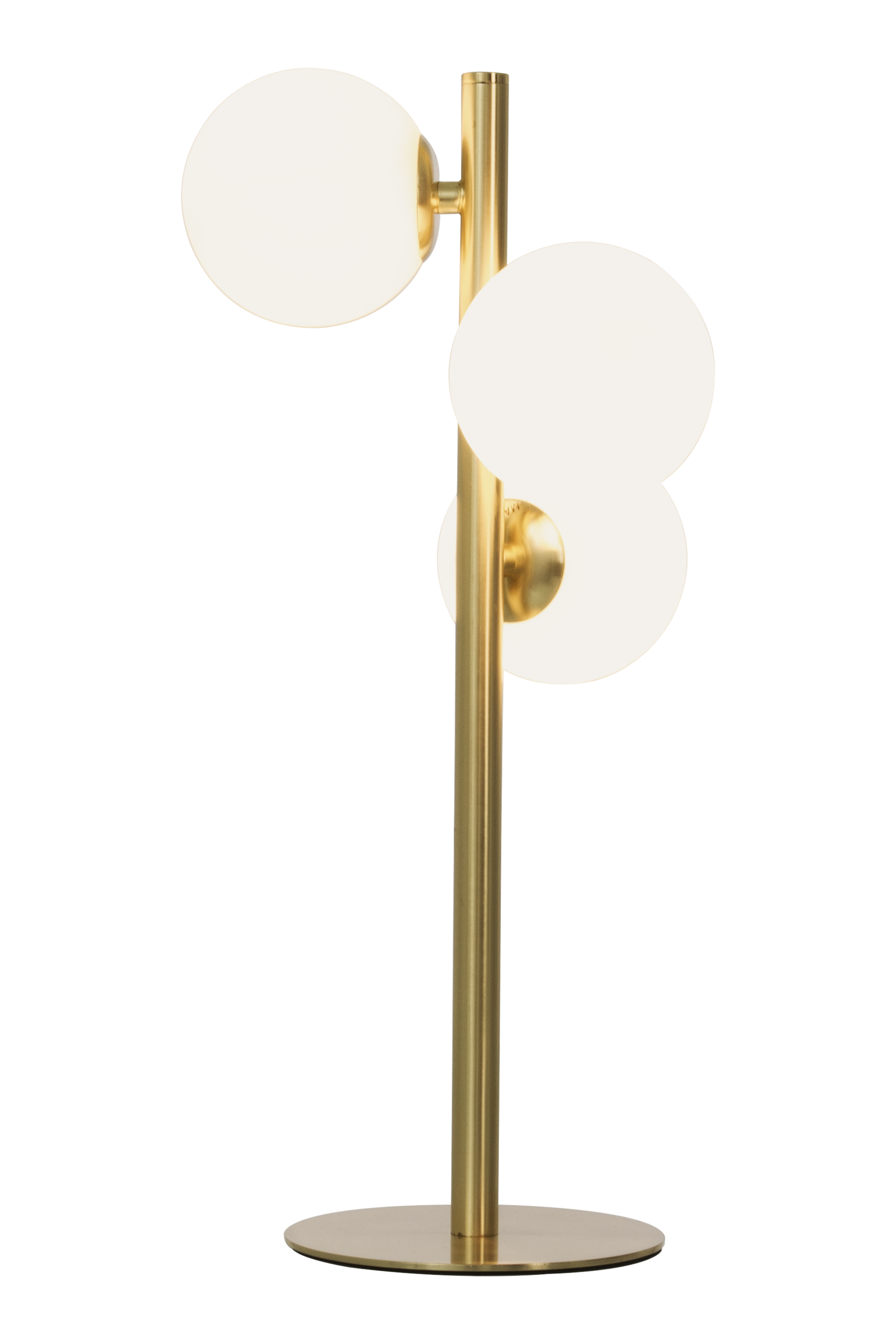 MOLEKYL bordlampa 3a, matt mässing/vit - Aneta Lighting - 2