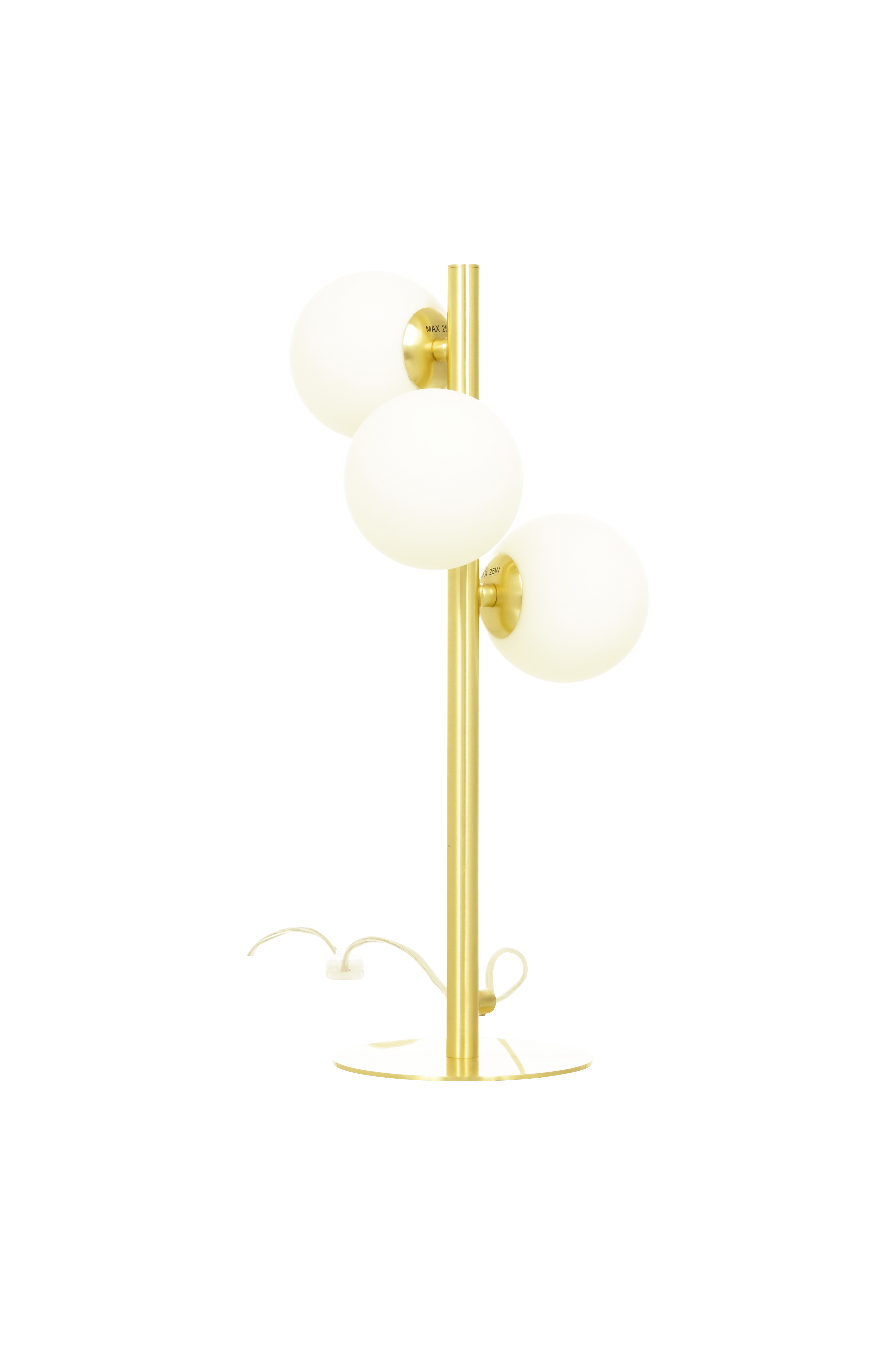 MOLEKYL bordlampa 3a, matt mässing/vit - Aneta Lighting - 5