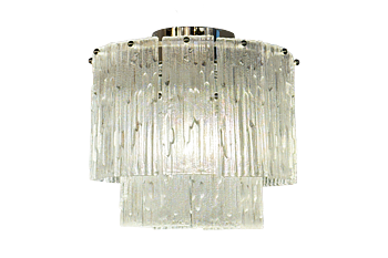 Plafond Abelone Klar / Silver - Aneta