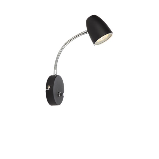SANDNES vägglampa, svart - Aneta Lighting