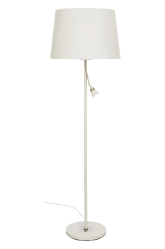 EKETORP golvlampa., vit/stål - Aneta Lighting