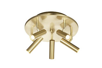 ARTIC takspot rund 5:a, matt mässing - Aneta Lighting