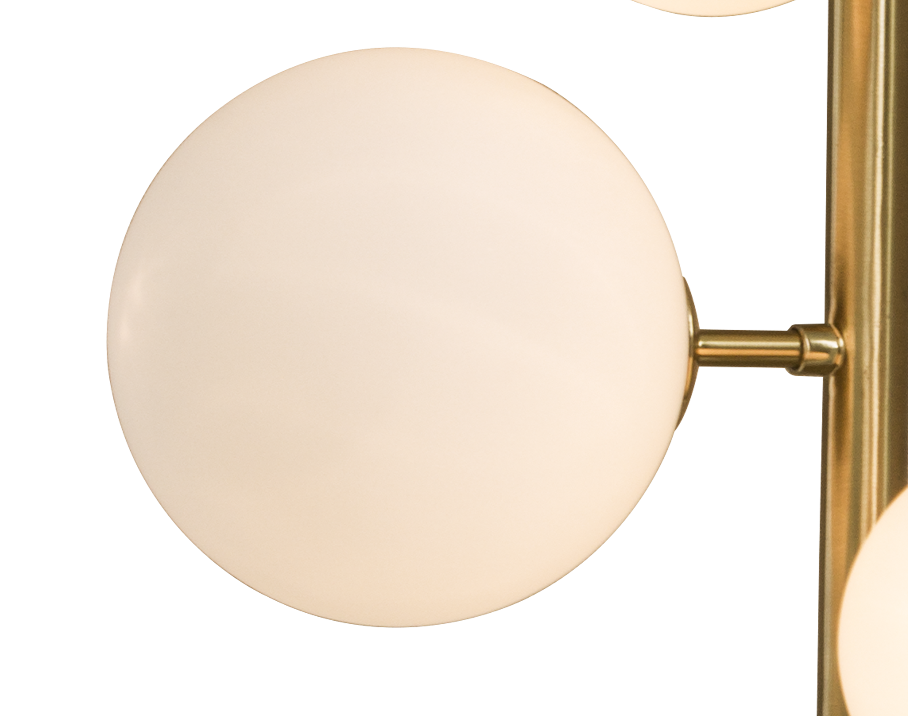 MOLEKYL vägglampa, matt mässing/vit - Aneta Lighting - 6