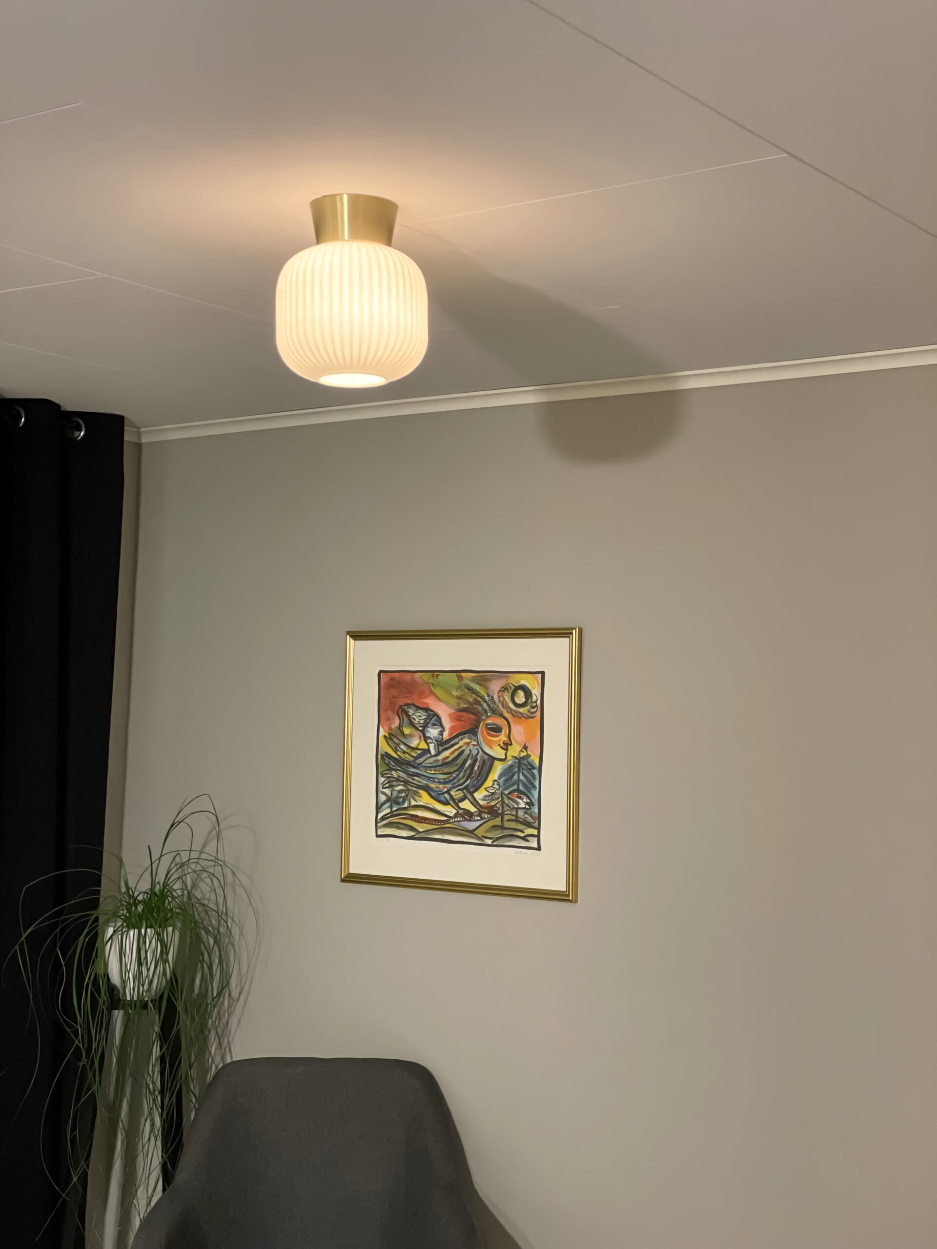 VANJA plafond, vit/matt mässing - Aneta Lighting - 4
