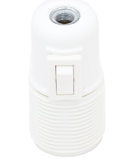 Lamphållare E27 vipp brytare gäng vit TP