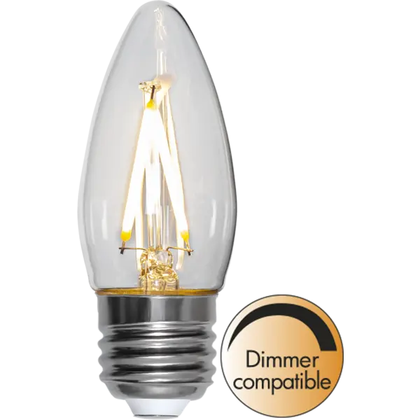 LED-lampa E27 C35 Clear - Star Trading
