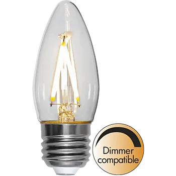 LED-lampa E27 C35 Clear - Star Trading
