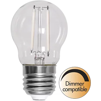 LED-lampa E27 G45 Clear White Filament - Star Trading