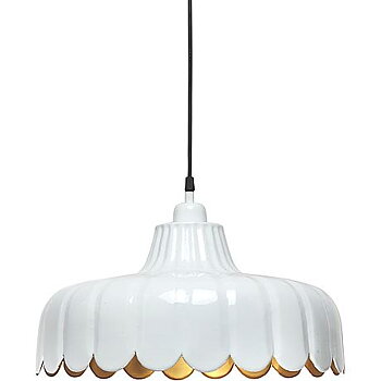 Taklampa Wells Ø43cm Vit/Guld - PR Home
