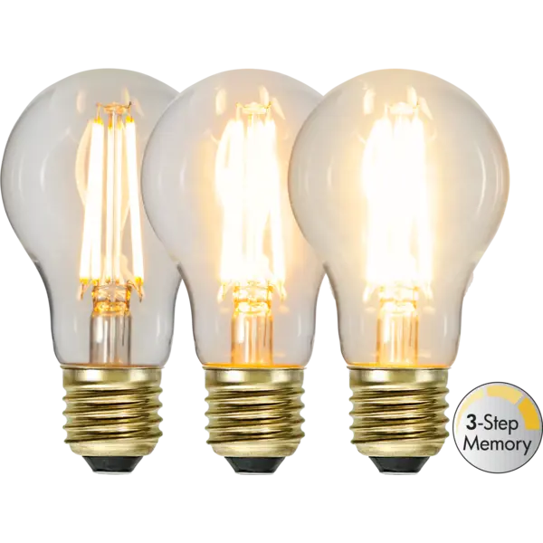 LED-lampa E27 A60 Soft Glow 3-step memory - Star Trading