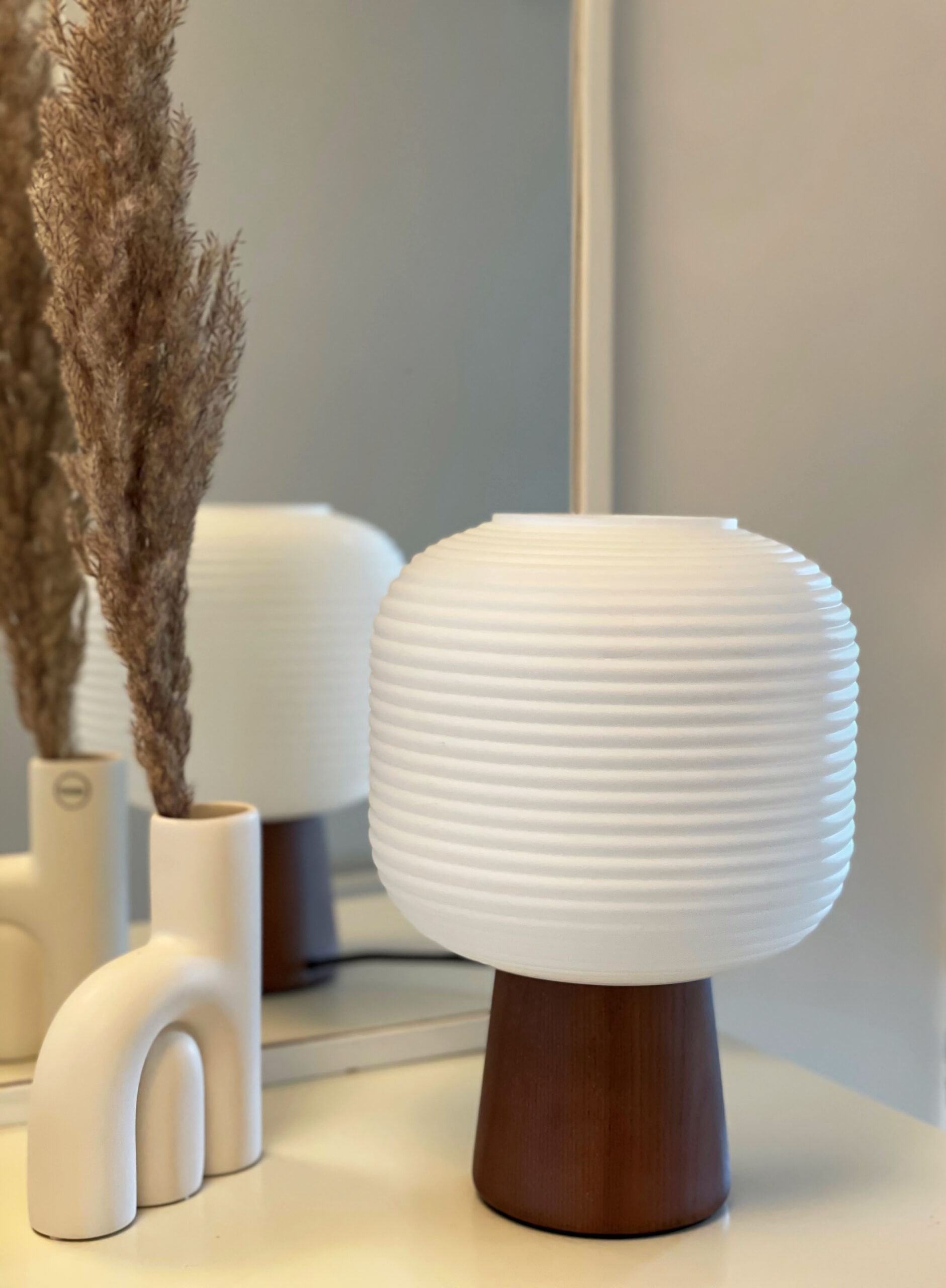 AURA bordlampa, bruntbets/vit - Aneta Lighting - 5