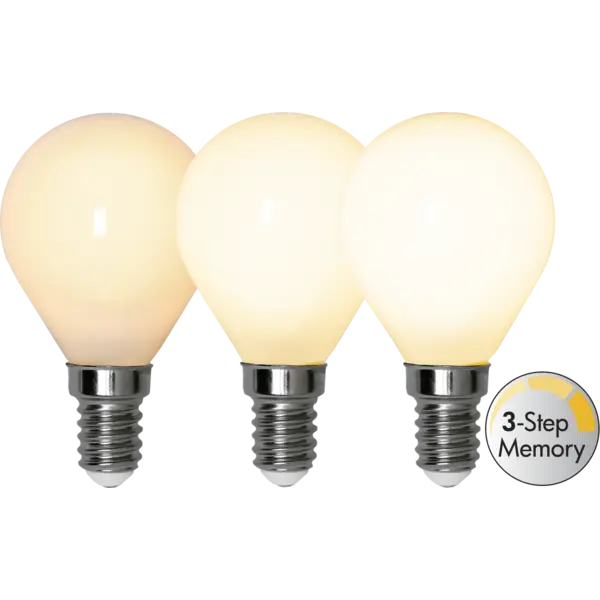LED Klot E14 4W 3 - stegs dim - Star Trading - 2