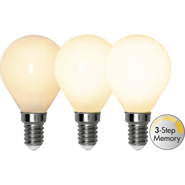 LED Klot E14 4W 3 - stegs dim - Star Trading